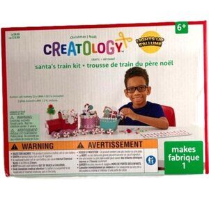 CREATOLOGY Santa's Light Up LED Train Arts and  Crafts Kit for Boys and Girls